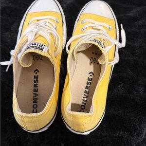 Converse Yellow Canvas Sneakers